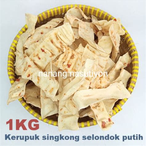 Jual Krupuk Kerupuk Singkong Slondok Selondok Putih Mentah Pedas Manis