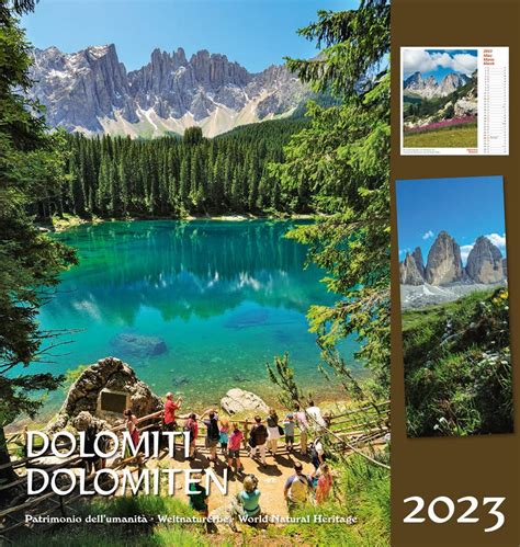 Dolomiti Dolomiten 2023 Postkartenkalender Hfcalendario Cartoline Da