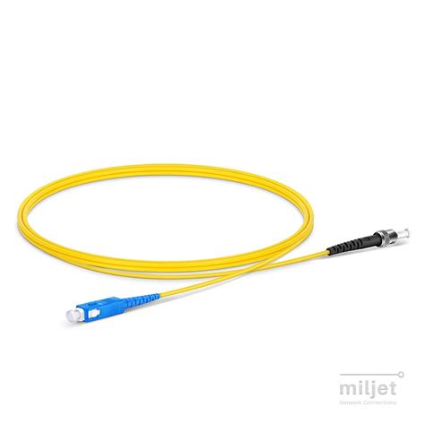 Cordão Óptico 3m ST UPC SC UPC SM 9 125 OS2 Simplex 3 0mm LSZH Fibra