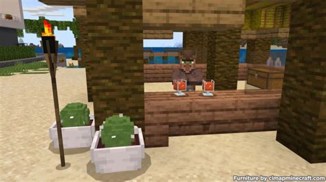 Outdoor Minecraft Furniture Minecraft Bedrock Map