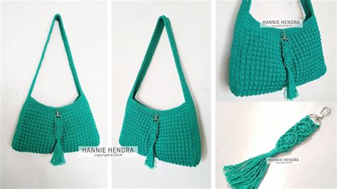 Sling Bag Tutorial Step By Step Belinda Crochet Bag Bobble Stitch