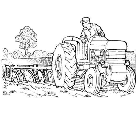 Dessins Tracteur Transport Colorier Coloriages Imprimer