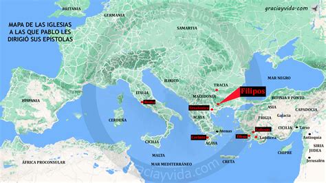 Ubicación En El Mapa De La Iglesia De Filipos Y Contexto