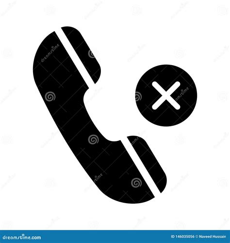 Call Ended Glyph Flat Vector Icon Stock Vector Illustration Of List