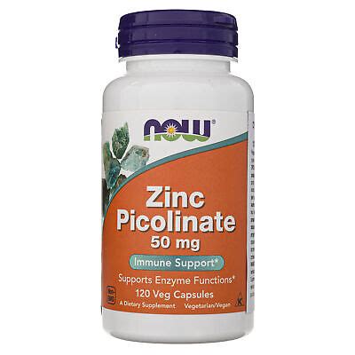 NOW FOODS Zink Picolinat Zinc Picolinate 50 Mg 120 Kapseln EBay