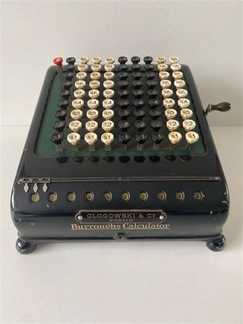 Burroughs Adding Machine Co Calcolatrice Acciaio Catawiki