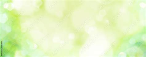 Spring background - abstract banner - green blurred bokeh lights ...