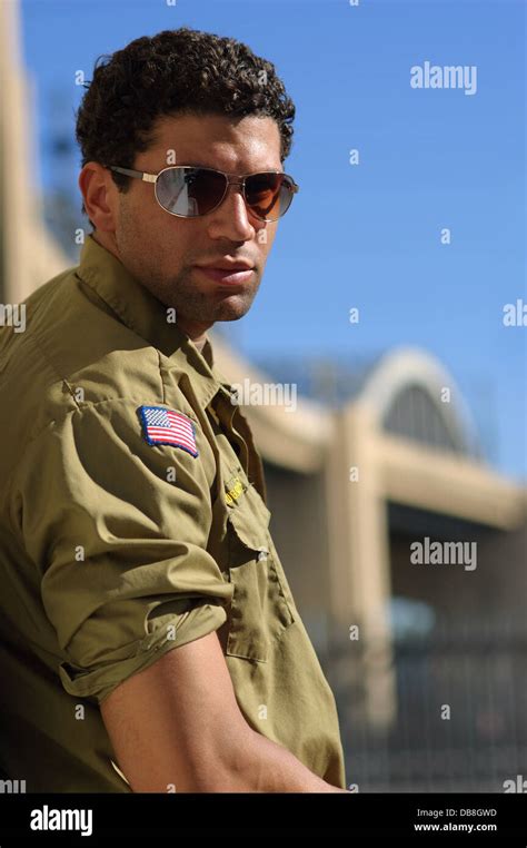 African American Man Male Wearing A Military Shirt And Sunglasses