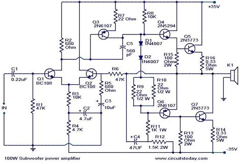 8 Pics Home Theater Subwoofer Amplifier Circuit Diagram And View - Alqu ...