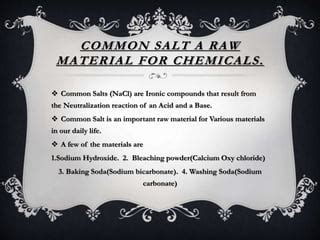 Class 10(CBSE) Uses of Salt | PPT