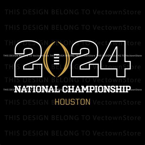 2024 National Championship Houston Svg