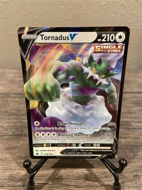 Pokémon Tcg Tornadus V Chilling Reign 124198 Holo Ultra Rare Nm Ebay