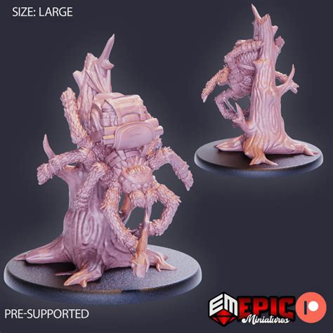 3d Printable Spider Adventurer Warlock Tree Nightmare Arachnid