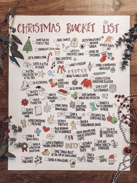 Printable Christmas Bucket List Artofit