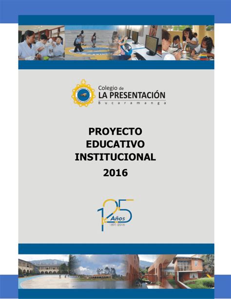 Proyecto Educativo Institucional 2016