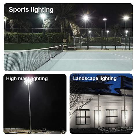 W Led Shoebox Flood Light Lm K Ip U Shaped Bracket With