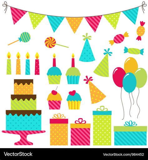 Birthday Party Royalty Free Vector Image Vectorstock