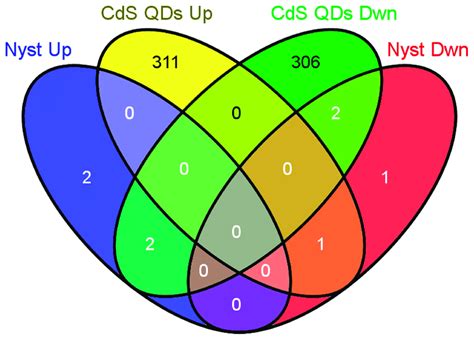 Venns Diagram Representing The Overlap Between Up And Down Regulated