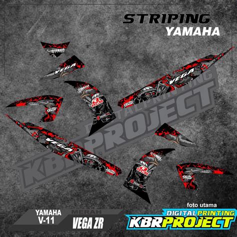 Jual Cod Stiker Motor Striping Vega Zr Motor Yamaha Motor