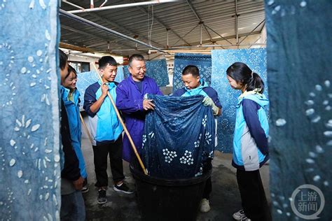 重庆梁平：蓝印花布传承进课堂梁平花布蓝印新浪新闻