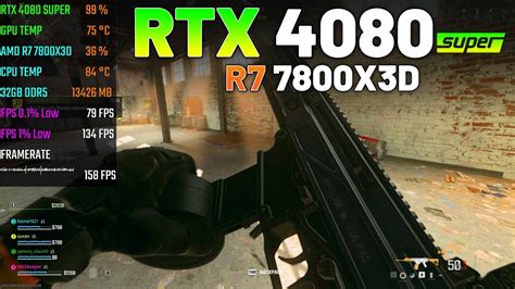 RTX 4080 SUPER RYZEN 7 7800X3D Call Of Duty Warzone 3 1440p