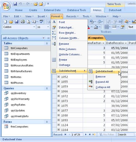 Access Menu And Ribbons Database Solutions For Microsoft Access