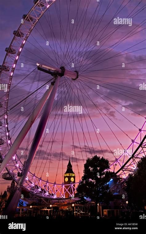 London Eye Big Ben Stock Photo Alamy