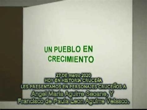 De Marzo Hoy En Historia Cruce A Les Presentamos En Personajes