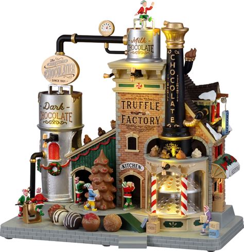 Lemax The Christmas Chocolatier Truffle Factory With V Adaptor