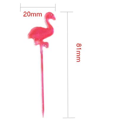 Flamingo Reusable Fancy Sticks Cocktail Skewer Toothpick Appetizers