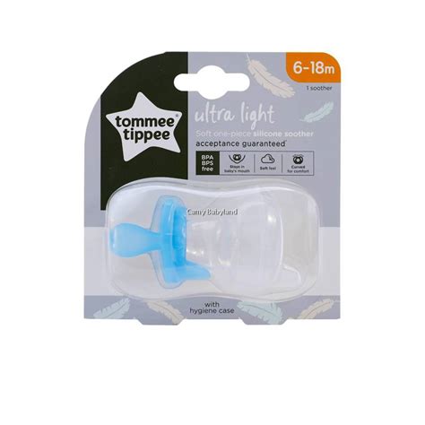 Tommee Tippee Ultra Light Silicone Soother With Case M Pack