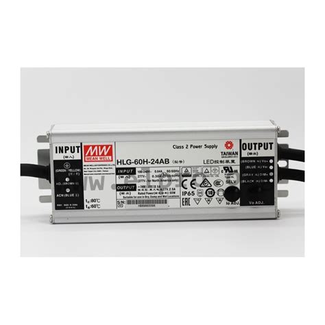 HLG 60H 30AB Mean Well LED Drivers 60W Elpro Elektronik