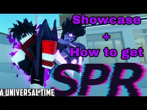 Aut How To Get Spr Showcase In Roblox A Universal Time Youtube