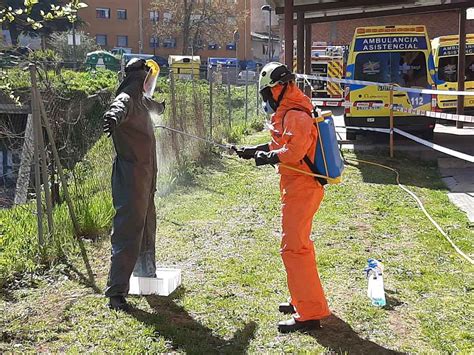 Los Bomberos de Zamora colaboran en la descontaminación del personal