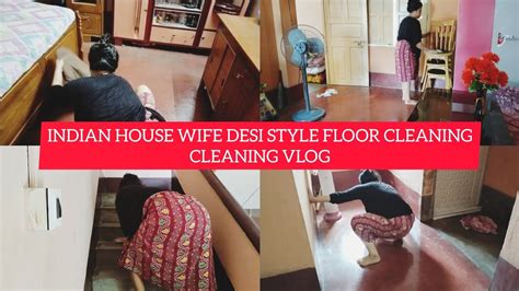 Indian House Wife Desi Style Floor Cleaningcleaning Vlogbengali