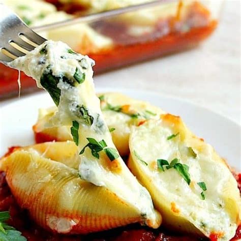 Stuffed Pasta Shells - Crunchy Creamy Sweet