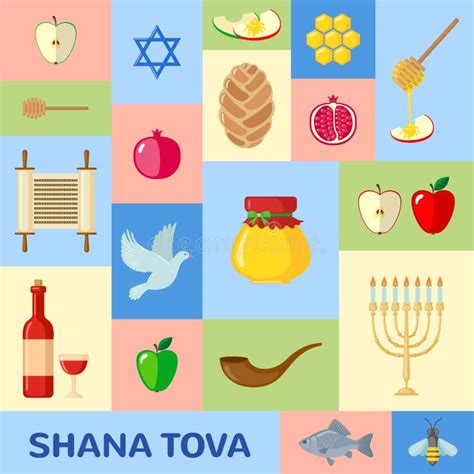 Rosh Hashanah Greeting Card Stock Vector Illustration Of Dove Bread 76459788