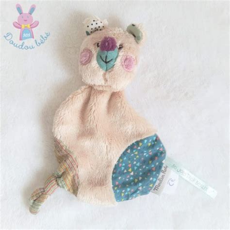 Doudou Plat Ours Beige Les Jolis Trop Beaux Moulin Roty