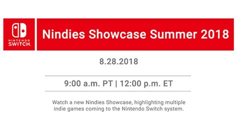 Nintendo Switch Nindies Showcase Summer 2018 Youtube