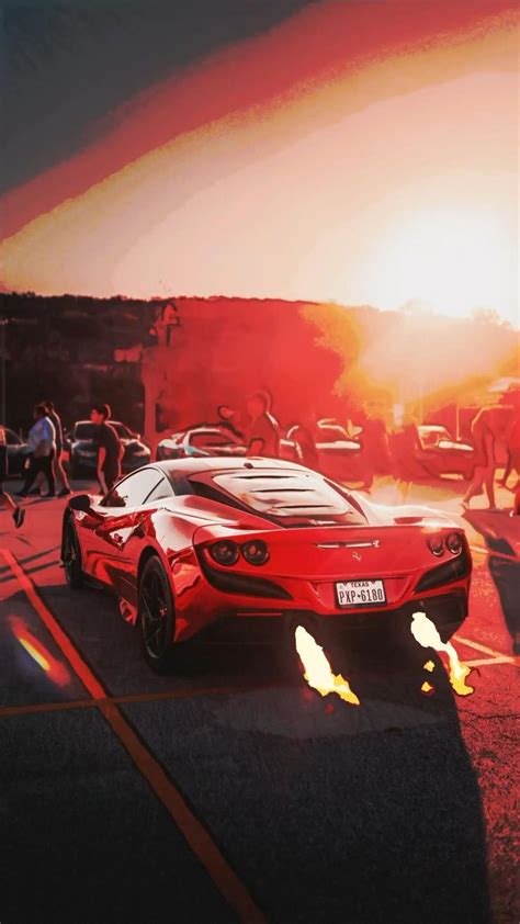 Flame Spitting Ferrari F8 Tributo Ferrari Cars Flames