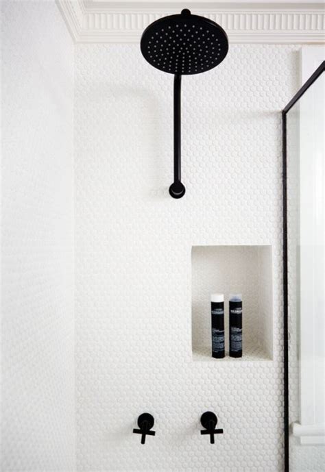 76 Edgy Penny Tiles Ideas For Your Bathroom Shelterness