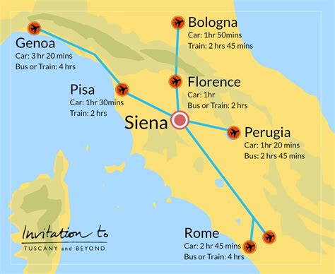 Map Of Tuscany Airports How To Reach Tuscany By Air