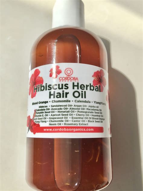 Hibiscus Herbal Unisex Hair Growth Oil Made With 15 Organic Oils