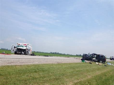 Head On Crash Between Ambulance And Minivan Sends Three Chatham