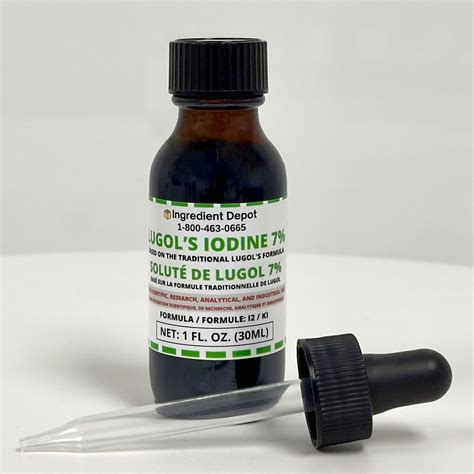 Lugols Iodine 7 Solution 1 Fl Oz 30ml Ingredient Depot