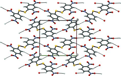 Part Of The Crystal Structure With Hydrogen Bonds Shown As Dashed Lines