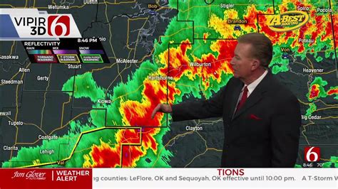 Severe Storm System Drops Large Hail Heavy Rain To Portions Of Oklahoma