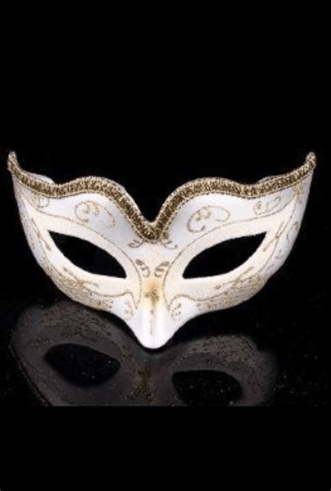 Gold Glitter Masquerade Mask Hurly Burly