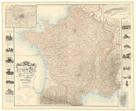 Carte Routi Re De France De Dion Bouton Sp Ciale Pour Automobiles