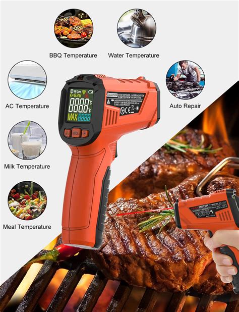 Buy Infrared Thermometer Non Contact Digital Laser Temperature Gun With Color Display 58℉～1022